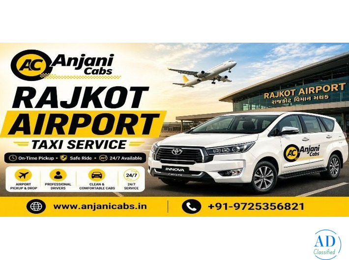 Rajkot Airport Taxi by Anjani Cabs