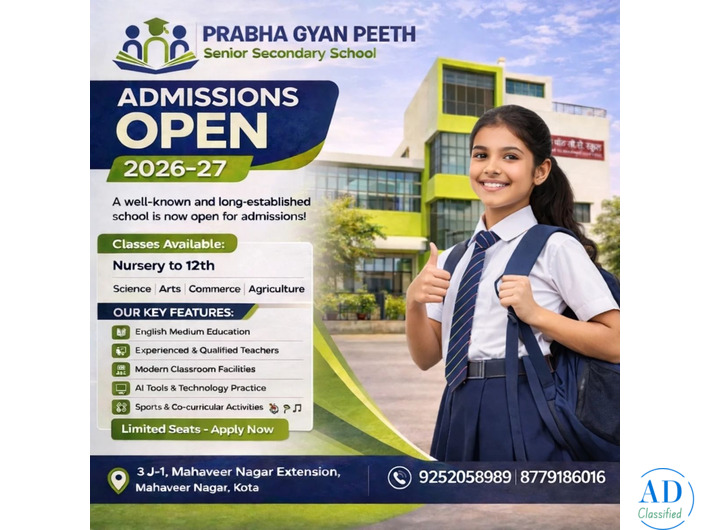 Best School in Mahaveer Nagar | Prabha Gyan Peeth Senior Secondary School