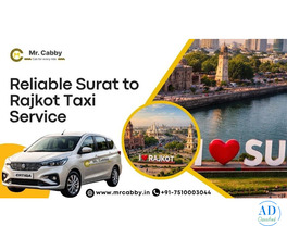 Hire Surat to Rajkot Taxi @ Rs. 12/Km - Mr. Cabby