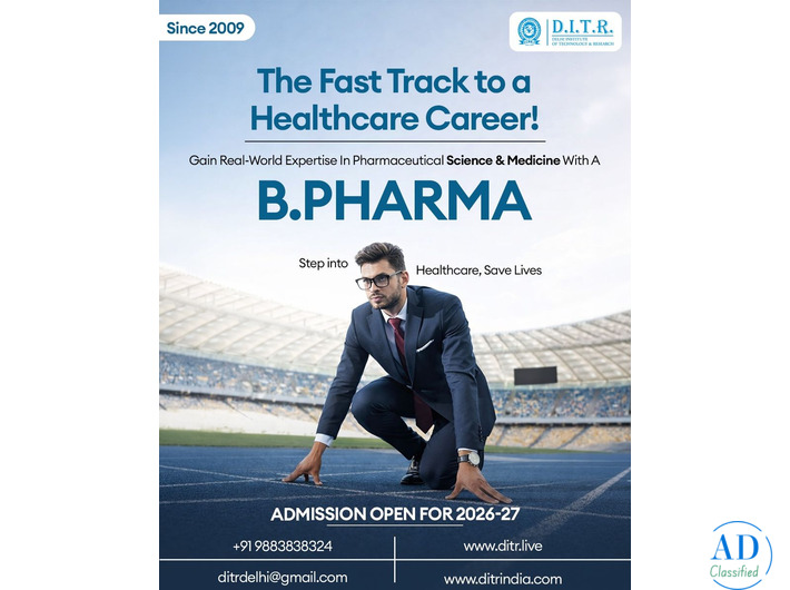 Top B Pharma Colleges in Delhi – Admission Guidance by DITR India