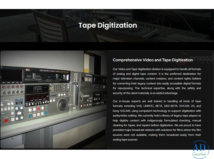 The Role of Tape Digitization in Media and Entertainment