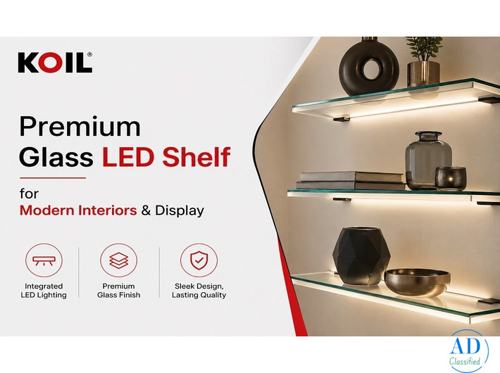 Premium Glass LED Shelf for Modern Interiors & Display
