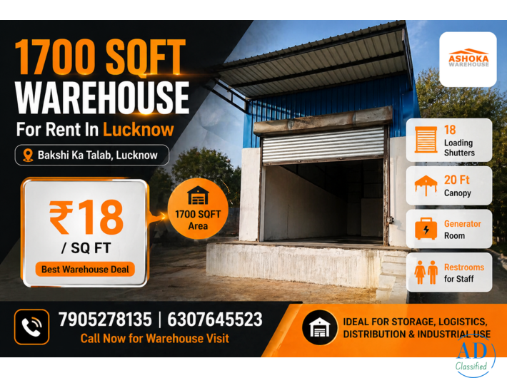 Warehouse for Rent in Lucknow | Prime NH-24 Location