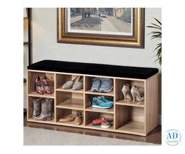 Nordhaven Velvet Cube Shoe Bench