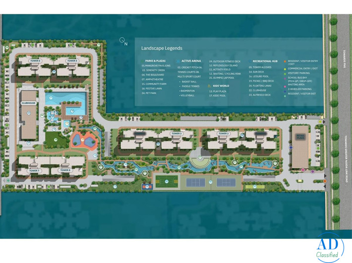 Sobha Rivana Noida Extension Site Plan | Master Plan