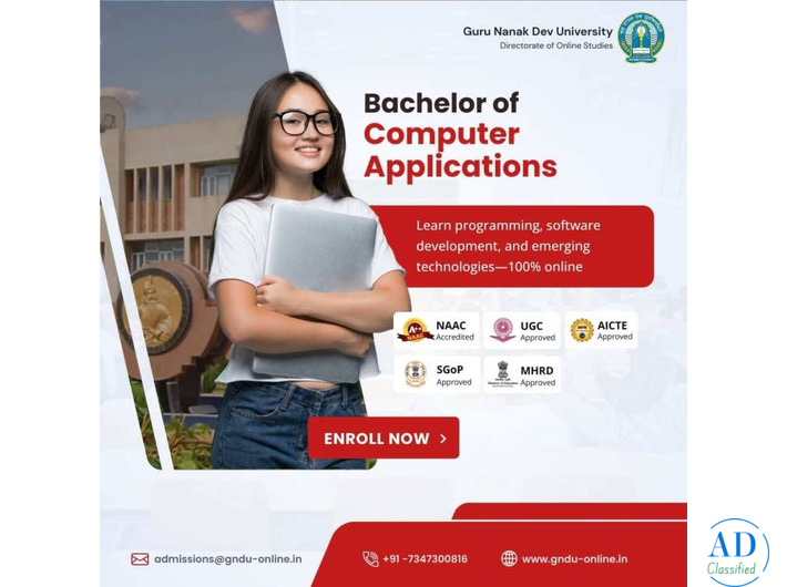 🎓 Online BCA Degree – Guru Nanak Dev University