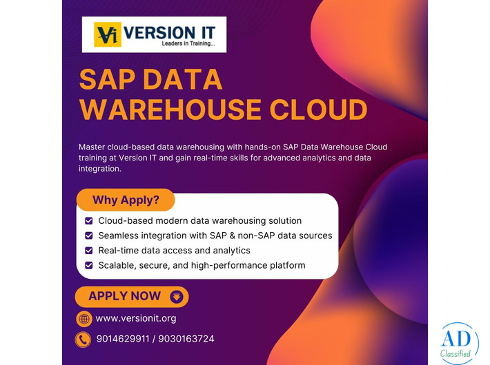 Unlock the Power of Data: Professional SAP Data Warehouse Cloud Training in Hyderabad by Version IT