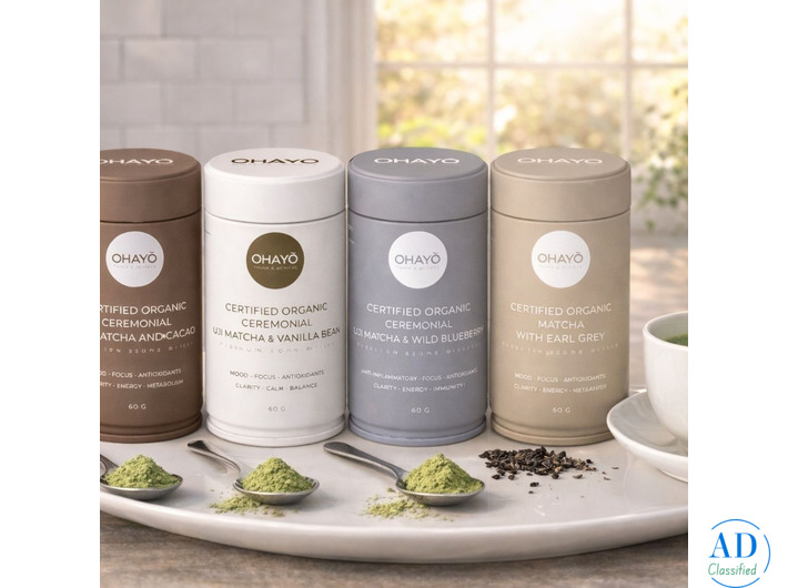 OHAYŌ Modern Matcha | Certified Organic Ceremonial Matcha & Wild Blueberry