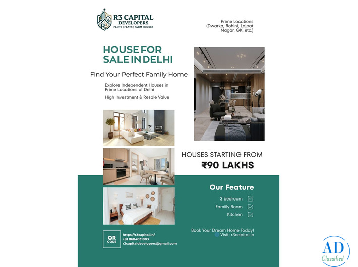 Ready to Move House for Sale in Delhi – No Waiting, Instant Possession Homes