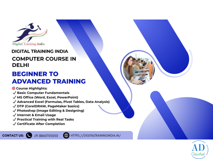 From Beginner to Pro – Complete Computer Course in Delhi