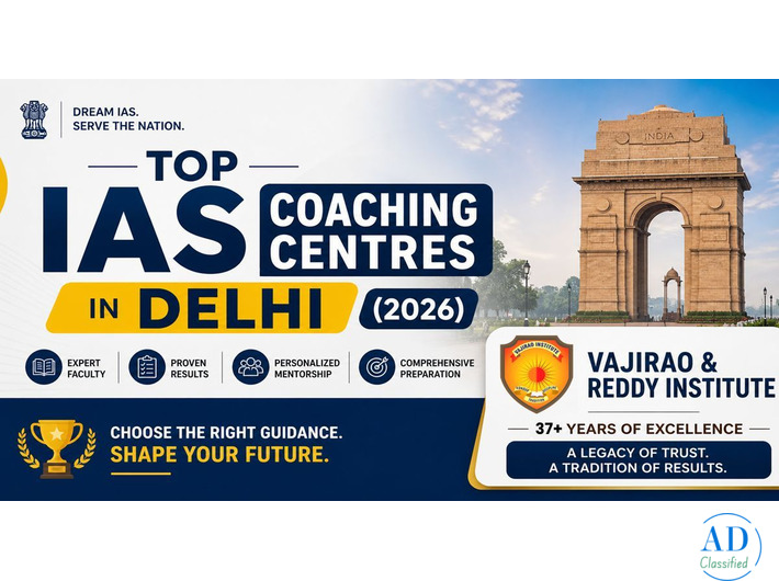 Top IAS Coaching Centres in Delhi  ): Vajirao and Reddy Institute