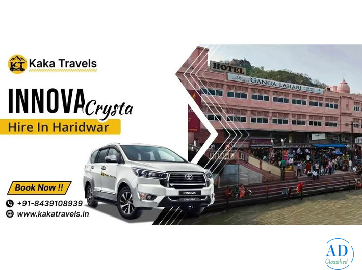 Innova Crysta Hire In Haridwar for Safe Yatra Travel