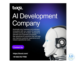 Advanced Custom AI Development Services for Smart Businesses | ToXSL Technologies