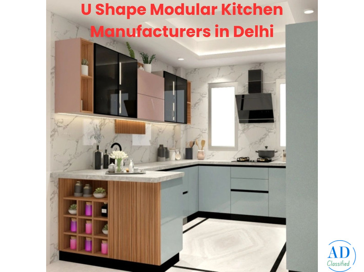 Best U Shape Modular Kitchen Manufacturers in Delhi – Stylish Designs