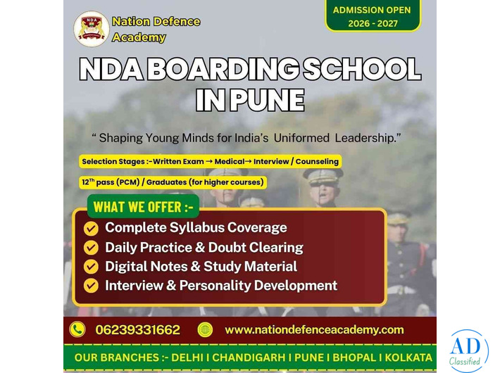Top NDA Residential School in Pune – Admissions Open  –26