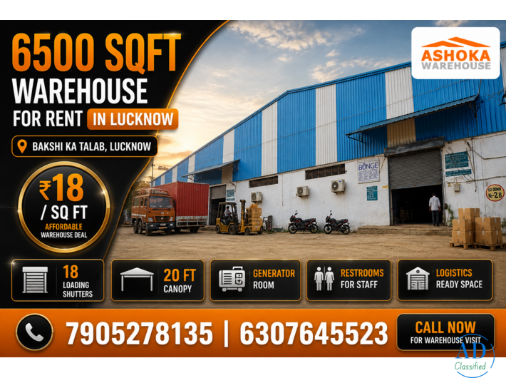 Warehouse for Rent in Lucknow | Industrial Shed on Sitapur Road NH-24