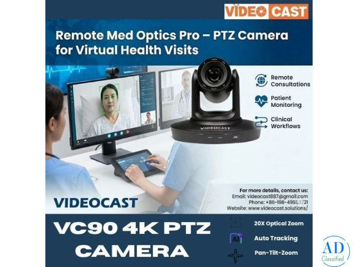 Remote Med Optics Pro – PTZ Camera for Virtual Health Visits