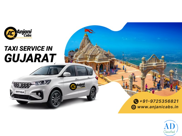 Book Taxi Service in Gujarat for City & Outstation Trips