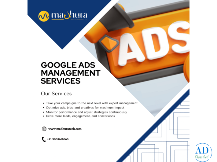 Google Ads Management Services in Coimbatore for Online Success | Madhura Technologies