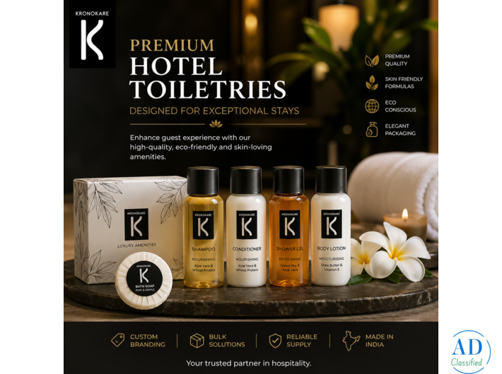 Custom hotel amenities supplier | kronokare