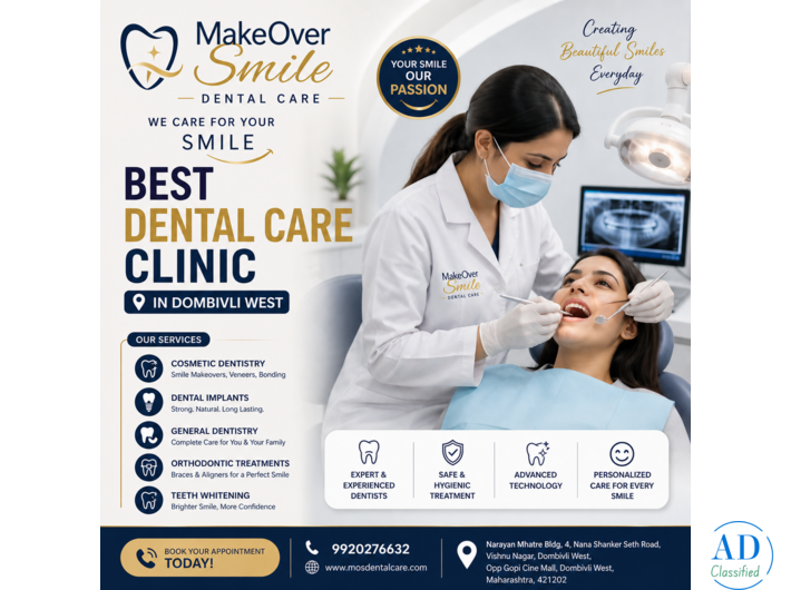 Best Dentists in Dombivli West | MakeOver Smile Dental Care Clinic