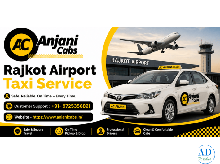 Anjani Cabs Rajkot Airport Taxi Service Cab Option