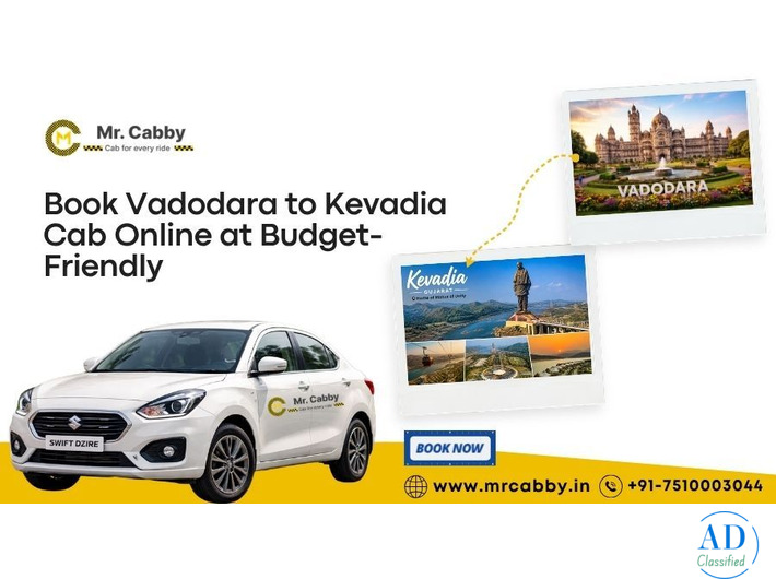 Book Vadodara to Kevadia Cab Service | Vadodara to Kevadia taxi - Mr. Cabby