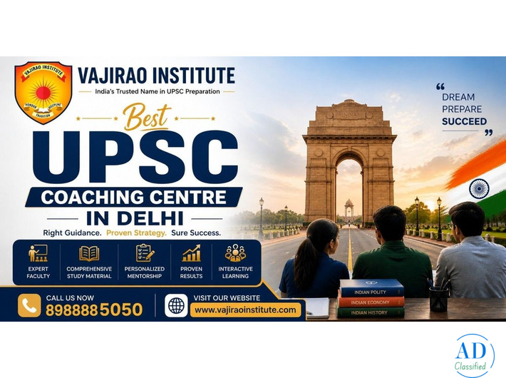 Best UPSC Coaching Centre in Delhi- Vajirao and Reddy Institute