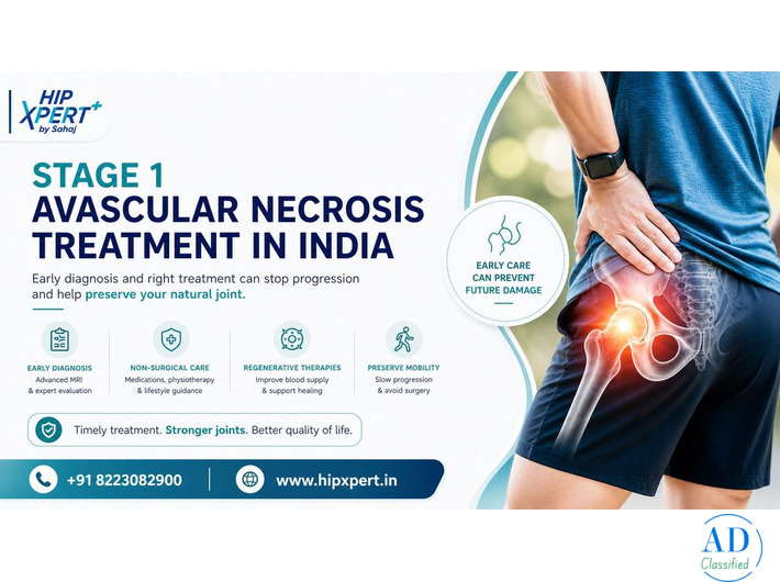 Stage 1 Avascular Necrosis Treatment in India – HipXpert