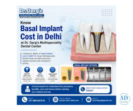 Know Basal Implant Cost in Delhi at Dr. Garg’s Multispeciality Dental Center