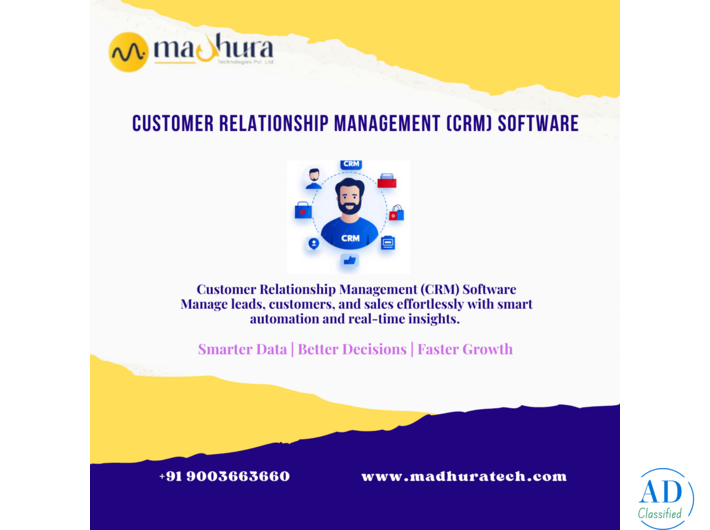 Customer Relationship Management (CRM) Software Experts – Madhura Technologies, Coimbatore