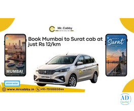 Book Mumbai to Surat Cab One Way &amp; Round Trip Taxi Service