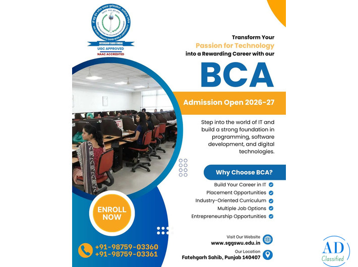 Top bca in Punjab