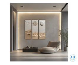 Boho Wall Art Painting: Boho Style Wall Decorations of Fancy Interiors.