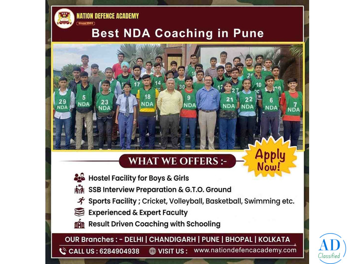 Join the Top NDA Coaching Academy in Pune