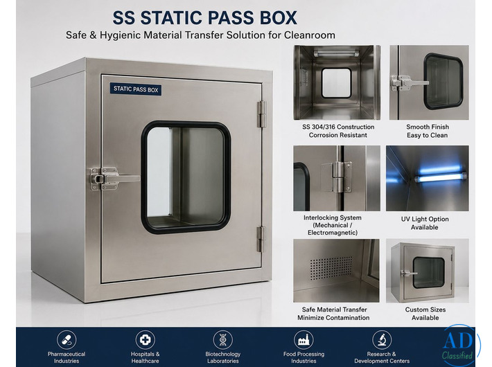 SS Static Pass Box Manufacturer & Supplier Ahmadabad