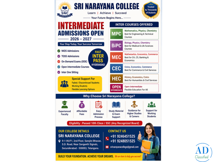 ODE Admissions Hyderabad