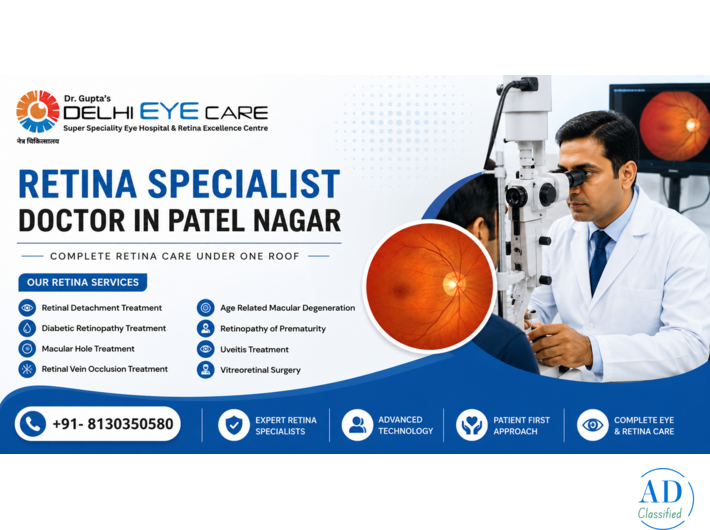 Retina specialist doctor in Patel Nagar