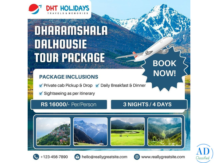 Dharamshala dalhousie tour package from Delhi - DHT Holidays