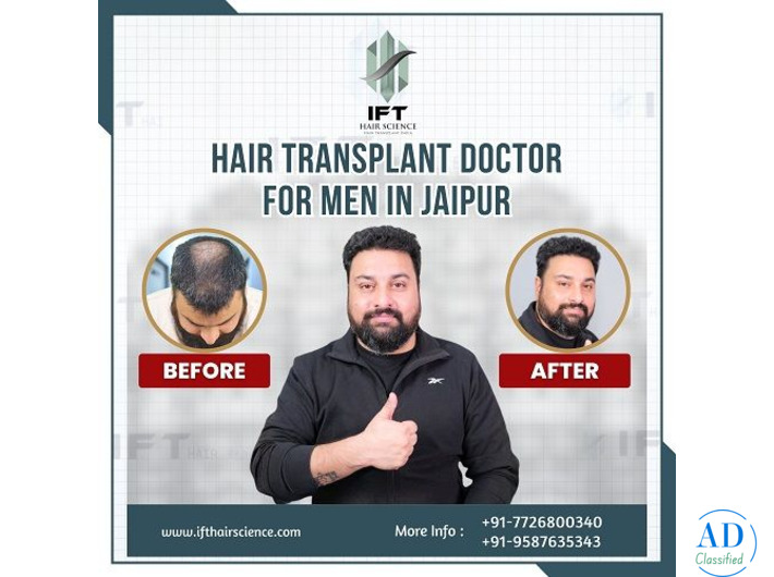 hair transplant doctor for men in Jaipur