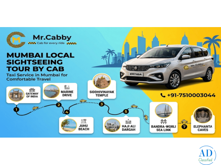 Cab Hire in Mumbai for Local Sightseeing Tour