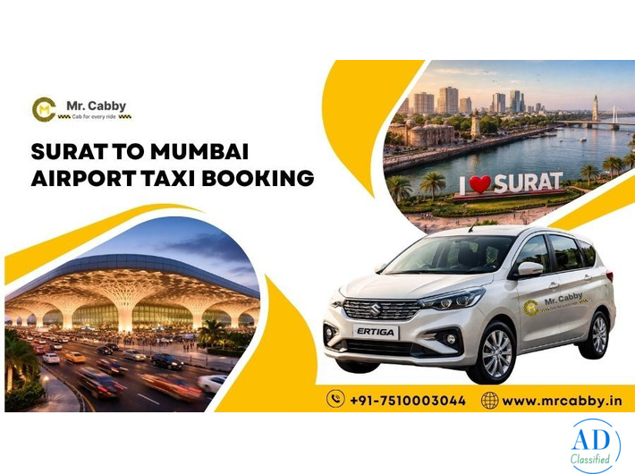 Surat to Mumbai Airport  Taxi - Affordable Fare
