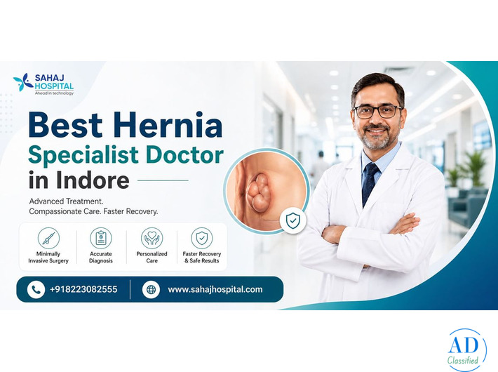 Best Hernia Specialist Doctor in Indore – Sahaj Hospital