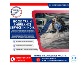 Book Train Ambulance Service in India.