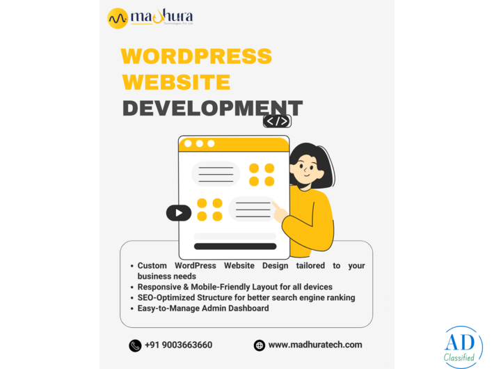 WordPress Website Development Company in Coimbatore – Madhura Technologies