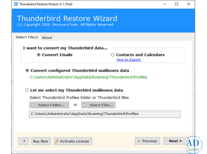 BitRecover Thunderbird Restore Wizard – Easily Restore Thunderbird Data