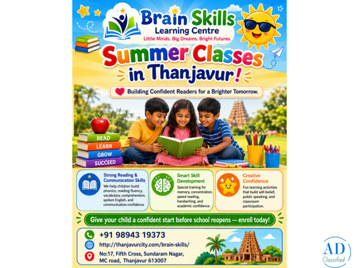 Summer Reading & Brain Skills Camp at Brain Skills Learning Centre