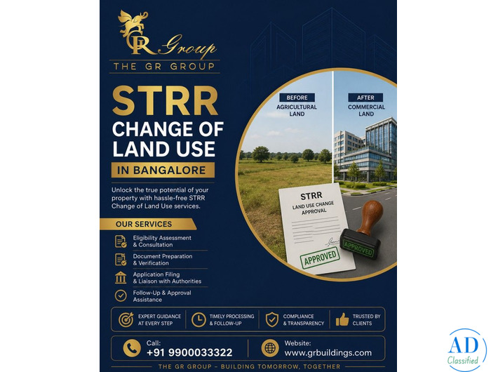STRR change of land use in Bangalore