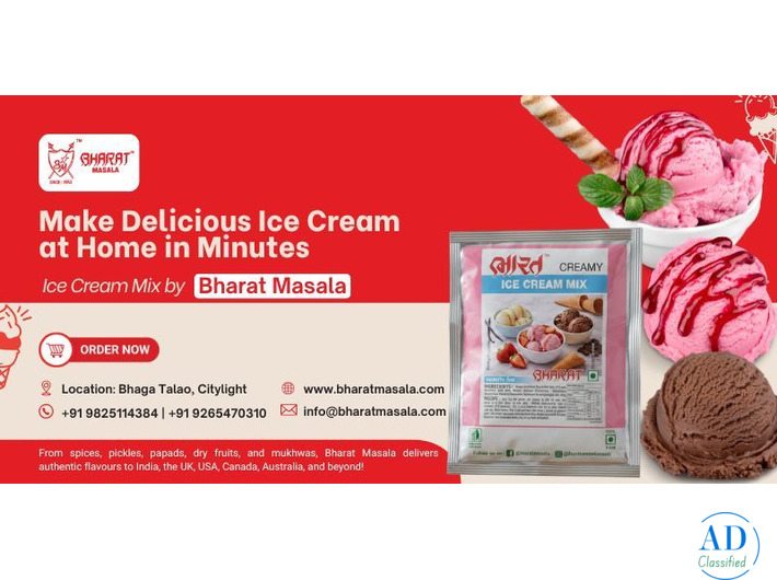 Make Delicious Ice Cream at Home in Minutes | Ice Cream Mix by Bharat Masala