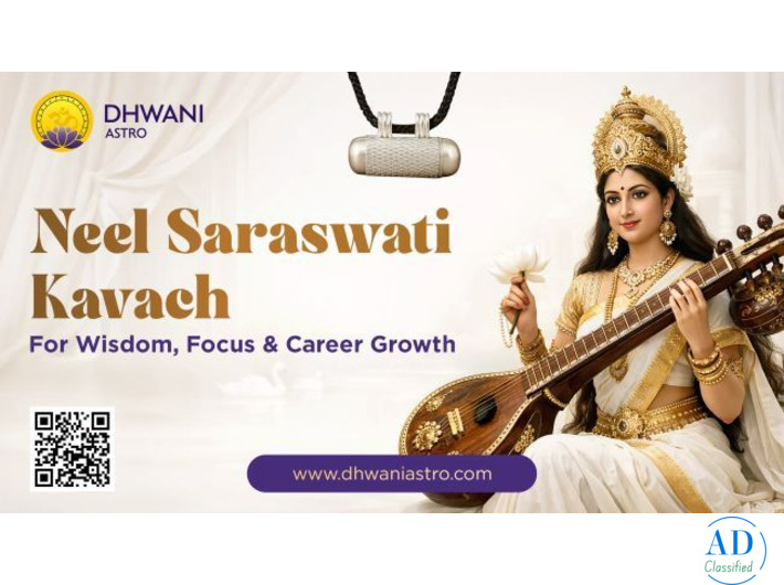 Neel Saraswati Kavach for Wisdom, Focus & Career Growth